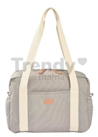 Prebaľovacia taška ku kočíku Changing Bag Paris Beaba Pearl Grey s doplnkami sivá