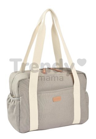 Prebaľovacia taška ku kočíku Changing Bag Paris Beaba Pearl Grey s doplnkami sivá