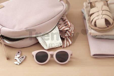Kozmetická taštička Toiletry Pouch Beaba Canvas Dusty Rose so zipsom ružová