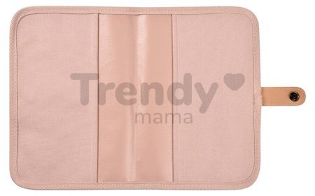 Textilný obal na zdravotnú dokumentáciu dieťaťa Health Book Protection Beaba Canvas Dusty Rose ružový