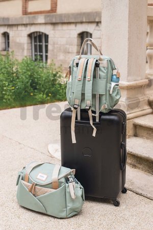 Prebaľovacia taška ku kočíku Beaba Sydney II Changing Bag Heather Sage Green zelená