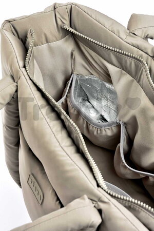 Prebaľovacia taška ku kočíku Puffy Paris Changing Bag Gazelle Beaba s prebaľovacou podložkou hnedá  BE940318