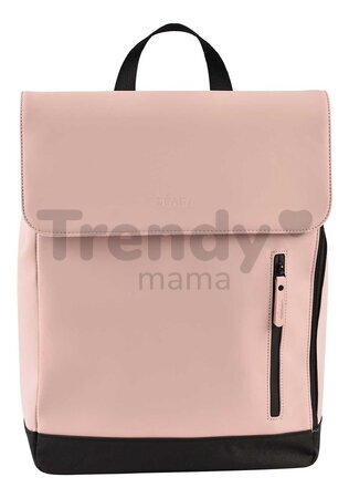 Prebaľovací batoh Oslo Changing Bag Vintage Rose Beaba vodeodolný s prebaľovacou podložkou a popruhmi ku kočíku ružový BE940319