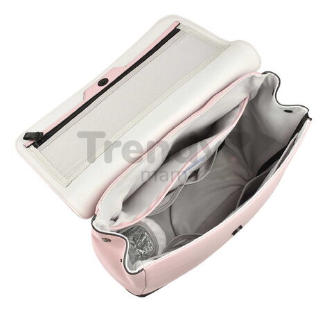 Prebaľovací batoh Oslo Changing Bag Vintage Rose Beaba vodeodolný s prebaľovacou podložkou a popruhmi ku kočíku ružový BE940319