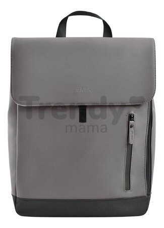 Prebaľovací batoh Oslo Changing Bag Mineral Grey Beaba vodeodolný s prebaľovacou podložkou a popruhmi ku kočíku sivý BE940320