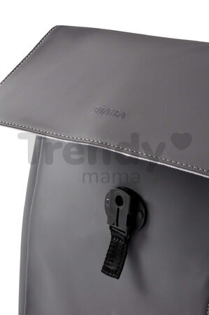 Prebaľovací batoh Oslo Changing Bag Mineral Grey Beaba vodeodolný s prebaľovacou podložkou a popruhmi ku kočíku sivý BE940320
