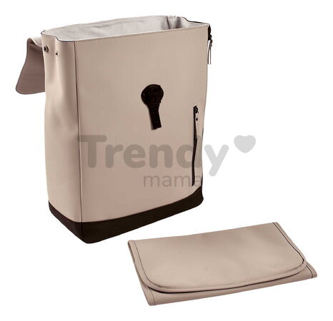 Prebaľovací batoh Oslo Changing Bag Clay Beaba vodeodolný s prebaľovacou podložkou a popruhmi ku kočíku hnedý BE940321