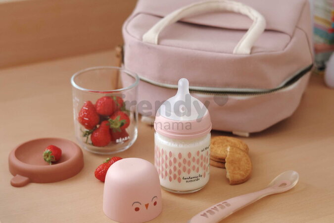 Izotermická taška na obed Isothermal Lunch Bag Dusty Pink Beaba ružová od 0 mes