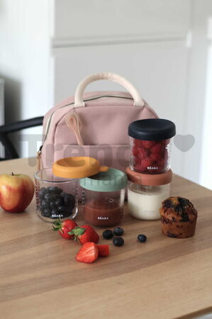 Izotermická taška na obed Isothermal Lunch Bag Dusty Pink Beaba ružová od 0 mes