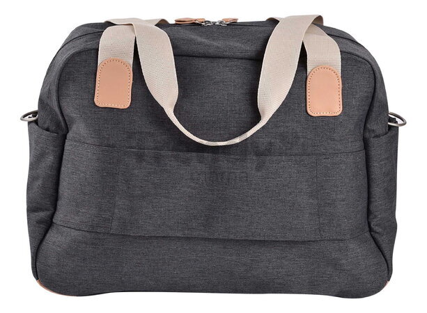 Prebaľovacia taška ku kočíku Geneva II Changing Bag Dark Heather Grey Beaba s prebaľovacou podložkou sivá  BE940326