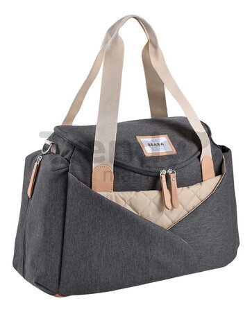 Prebaľovacia taška ku kočíku Sydney II Changing Bag Dark Heather Grey Beaba s prebaľovacou podložkou sivá BE940327