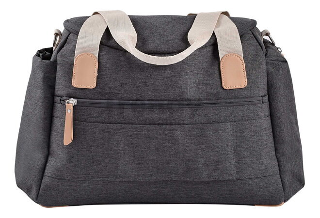 Prebaľovacia taška ku kočíku Sydney II Changing Bag Dark Heather Grey Beaba s prebaľovacou podložkou sivá BE940327