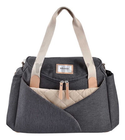 Prebaľovacia taška ku kočíku Sydney II Changing Bag Dark Heather Grey Beaba s prebaľovacou podložkou sivá BE940327