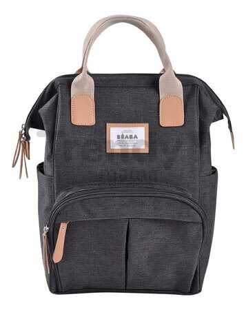 Prebaľovací batoh Wellington Changing Bag Dark Heather Grey Beaba s prebaľovacou podložkou sivý
