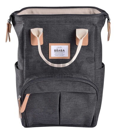 Prebaľovací batoh Wellington Changing Bag Dark Heather Grey Beaba s prebaľovacou podložkou sivý