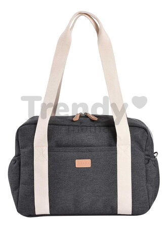Prebaľovacia taška ku kočíku Paris Changing Bag Dark Heather Grey Beaba s prebaľovacou podložkou sivá
