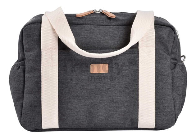 Prebaľovacia taška ku kočíku Paris Changing Bag Dark Heather Grey Beaba s prebaľovacou podložkou sivá