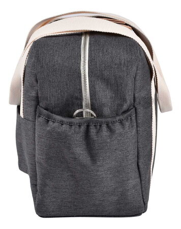 Prebaľovacia taška ku kočíku Paris Changing Bag Dark Heather Grey Beaba s prebaľovacou podložkou sivá