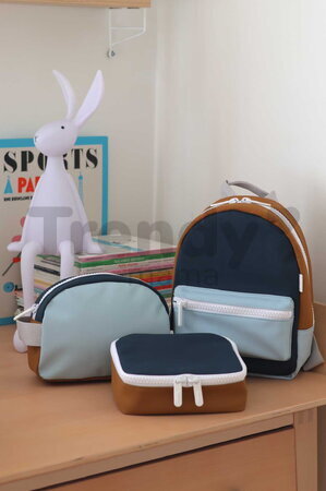 Termoobal na desiatu Isothermal Snack Bag Faro Night Blue Beaba modro-hnedý