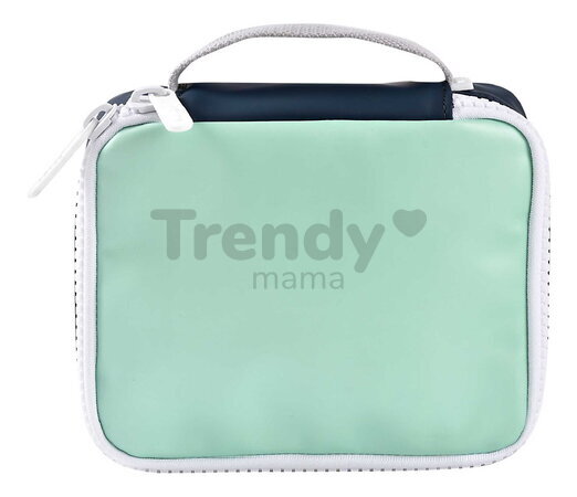 Termoobal na desiatu Isothermal Snack Bag Faro Matcha Latte Beaba zeleno-modrý