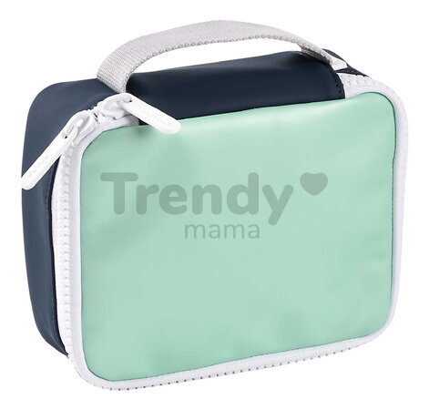 Termoobal na desiatu Isothermal Snack Bag Faro Matcha Latte Beaba zeleno-modrý