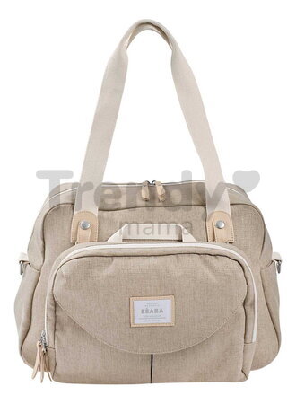 Prebaľovacia taška ku kočíku Geneva II Changing Bag Eco Clay Beaba s prebaľovacou podložkou béžová