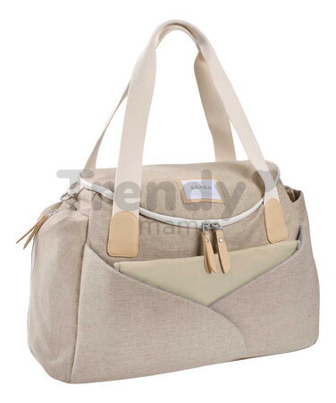 Prebaľovacia taška ku kočíku Sydney II Changing Bag Eco Clay Beaba s prebaľovacou podložkou béžová