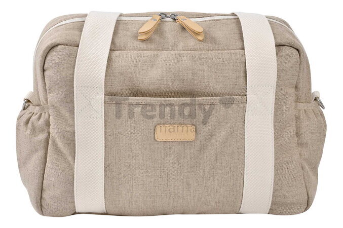 Prebaľovacia taška ku kočíku Paris Changing Bag Eco Clay Beaba s prebaľovacou podložkou béžová