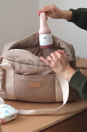 Prebaľovacia taška ku kočíku Paris Changing Bag Eco Clay Beaba s prebaľovacou podložkou béžová