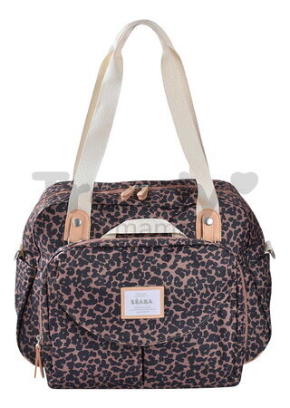 Prebaľovacia taška ku kočíku Geneva II Changing Bag Leopard Beaba s prebaľovacou podložkou vzorovaná  BE940343