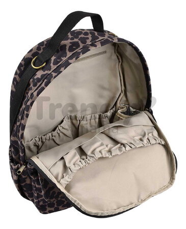 Prebaľovací batoh Tokyo Backpack Leopard Beaba s prebaľovacou podložkou a popruhmi ku kočíku s leopardím vzorom
