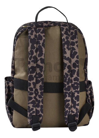 Prebaľovací batoh Tokyo Backpack Leopard Beaba s prebaľovacou podložkou a popruhmi ku kočíku s leopardím vzorom