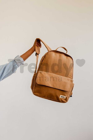 Prebaľovací batoh Tokyo Backpack Ochre Beaba s prebaľovacou podložkou a popruhmi ku kočíku hnedý