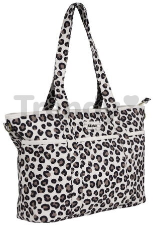 Prebaľovacia taška ku kočíku Madrid Bag Leopard Clay Beaba s prebaľovacou podložkou a popruhmi ku kočíku leopardí vzor