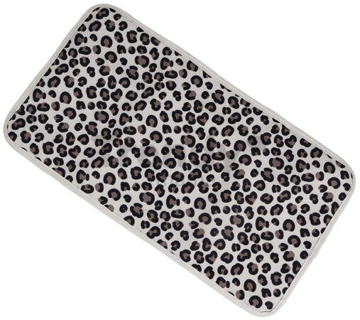 Prebaľovacia taška ku kočíku Madrid Bag Leopard Clay Beaba s prebaľovacou podložkou a popruhmi ku kočíku leopardí vzor