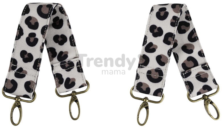 Prebaľovacia taška ku kočíku Madrid Bag Leopard Clay Beaba s prebaľovacou podložkou a popruhmi ku kočíku leopardí vzor