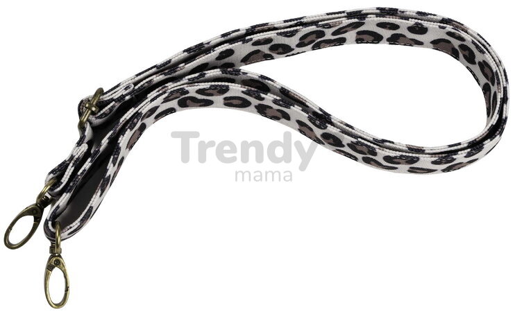 Prebaľovacia taška ku kočíku Madrid Bag Leopard Clay Beaba s prebaľovacou podložkou a popruhmi ku kočíku leopardí vzor