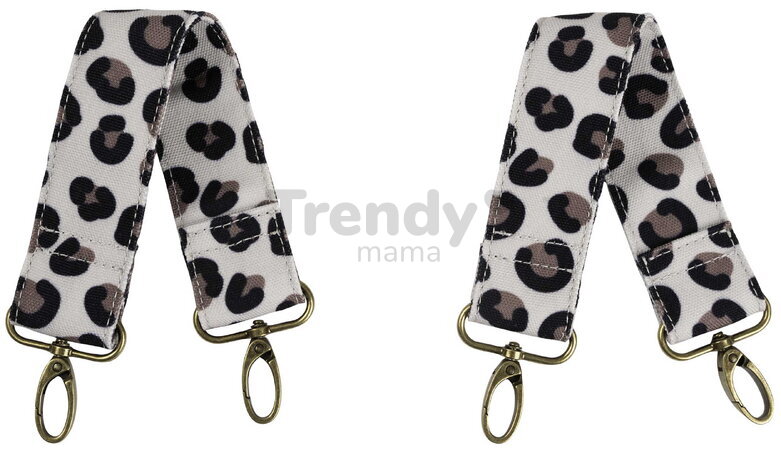 Prebaľovacia taška ku kočíku Madrid Bag XXL Leopard Clay Beaba s prebaľovacou podložkou a popruhmi ku kočíku extra veľká leopardí vzor
