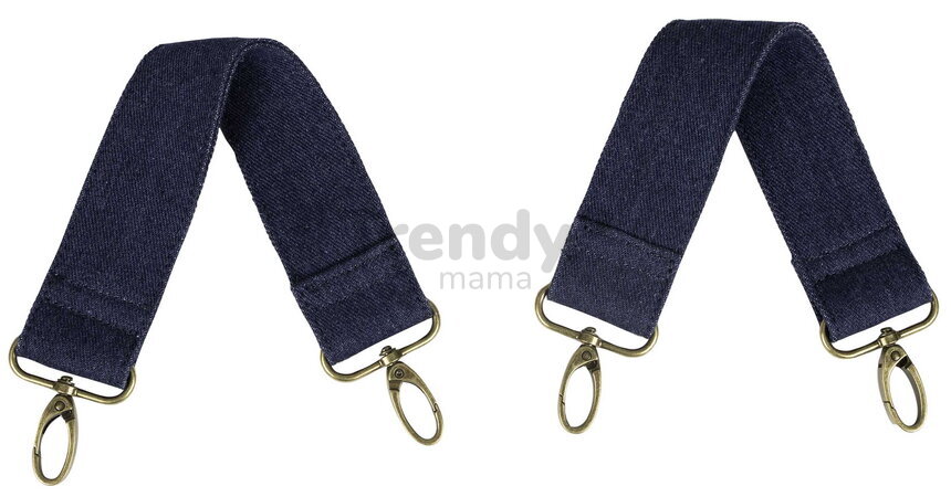 Prebaľovacia taška ku kočíku Madrid Bag XXl Denim Beaba s prebaľovacou podložkou a popruhmi ku kočíku extra veľká modrá