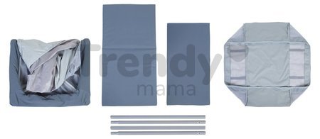 Prenosná postieľka pre bábätko 3in1 Travel Cot Easy Sleep Beaba Mineral Grey evolučná skladacia sivá od 0-36 mes