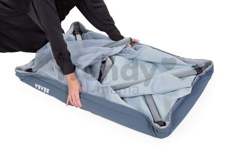 Prenosná postieľka pre bábätko 3in1 Travel Cot Easy Sleep Beaba Mineral Grey evolučná skladacia sivá od 0-36 mes