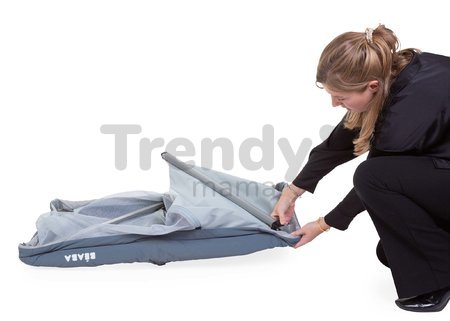 Prenosná postieľka pre bábätko 3in1 Travel Cot Easy Sleep Beaba Mineral Grey evolučná skladacia sivá od 0-36 mes