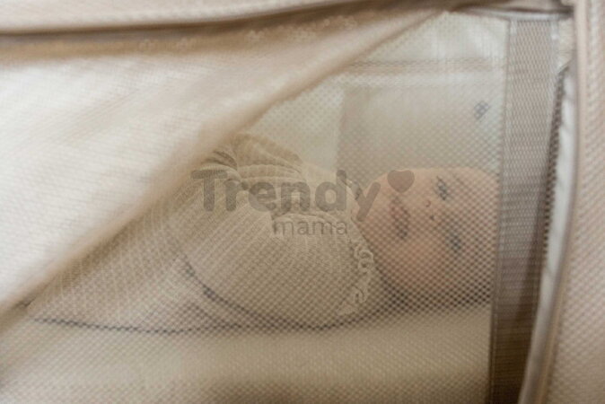 Prenosná postieľka pre bábätko 3in1 Travel Cot Easy Sleep Clay Gazelle Beaba skladacia hnedá od 0-24 mes