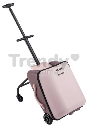 Kufor na kolieskach so sedátkom pre dieťa Carry-On Suitcase With Child Seat Luggage Eazy Sorbet Beaba 2v1 s prídavnými kolieskami pre stabilitu 22 l n