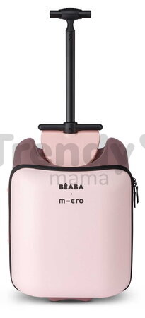 Kufor na kolieskach so sedátkom pre dieťa Carry-On Suitcase With Child Seat Luggage Eazy Sorbet Beaba 2v1 s prídavnými kolieskami pre stabilitu 22 l n