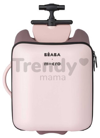 Kufor na kolieskach so sedátkom pre dieťa Carry-On Suitcase With Child Seat Luggage Eazy Sorbet Beaba 2v1 s prídavnými kolieskami pre stabilitu 22 l n