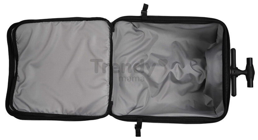 Kufor na kolieskach so sedátkom pre dieťa Carry-On Suitcase With Child Seat Luggage Eazy Sorbet Beaba 2v1 s prídavnými kolieskami pre stabilitu 22 l n