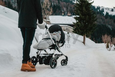 Rukavice palčiaky ku kočíku Handies Beaba Heather Grey extra teplé nepremokavé sivé