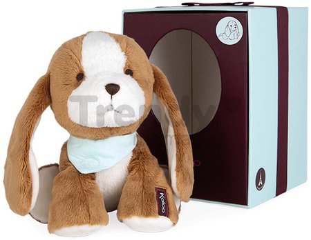 Plyšový pes Les Amis Tiramisu Dog Kaloo hnedý 18 cm z jemného plyšu v darčekovej krabičke od 0 mes