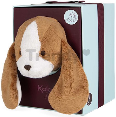 Plyšový pes Les Amis Tiramisu Dog Kaloo hnedý 18 cm z jemného plyšu v darčekovej krabičke od 0 mes